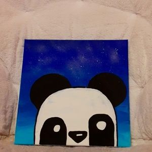 Super cute panda painting